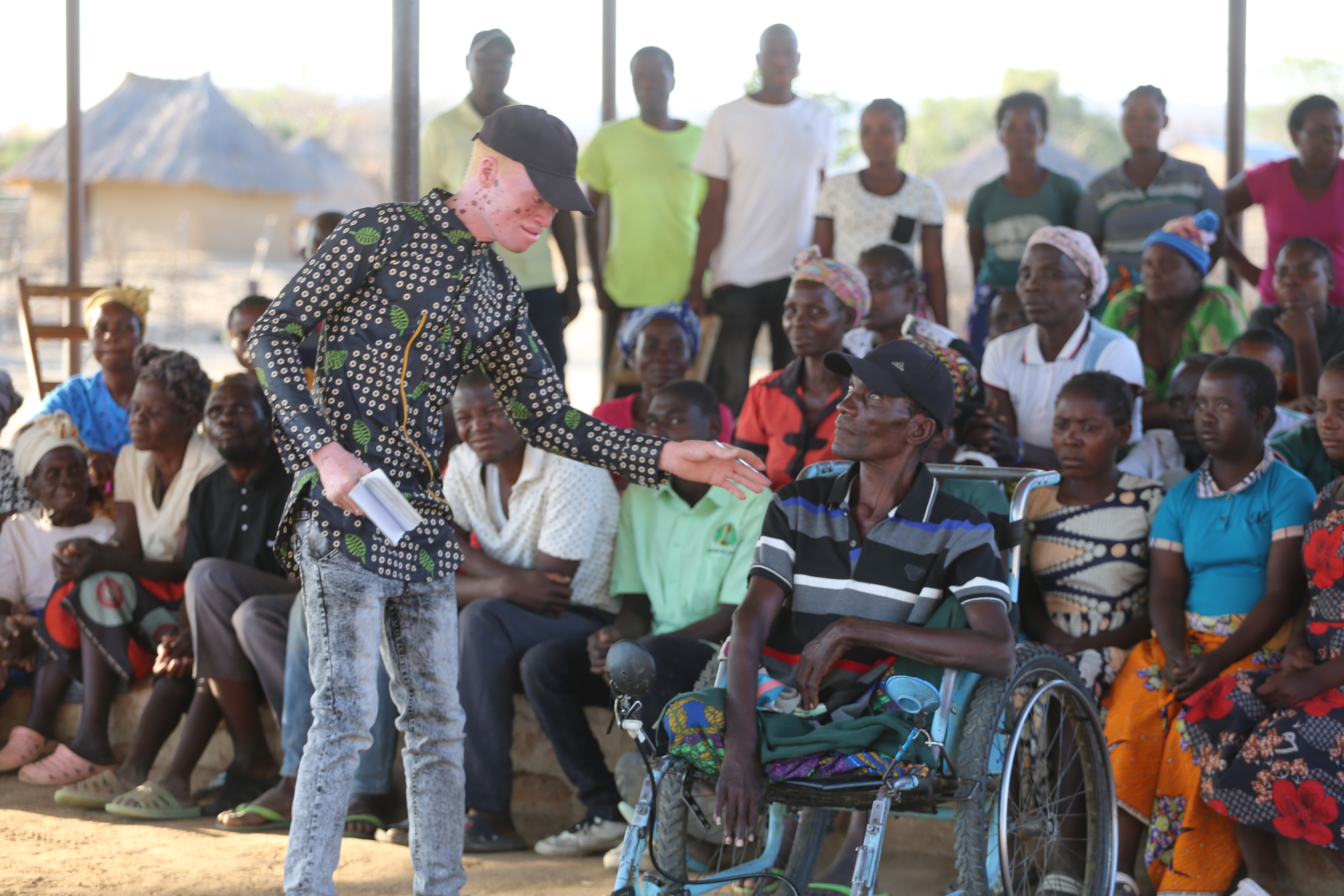 A self-help group of persons with disabilities in Gwembe District, Zambia. ZAFOD is supporting CBM’s main partner ADRA to deliver the project, which aims to build disability-inclusive disaster risk reduction capacities in communities affected by climate change.